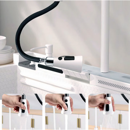 Многофункциональная кухонная мойка iSink Белая A-21